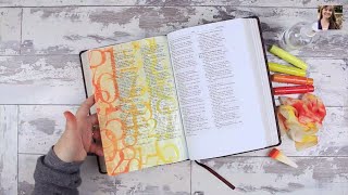 Gelatos amp Gesso  Bible Art Journaling Challenge Lesson 8 [upl. by Nakre556]