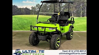 Evolution EV Forester 4 Plus Lithium Lifted Lime LSV Golf Cart [upl. by Juakn681]