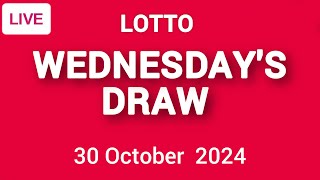 The National Lottery Lotto Draw Live Results from Wednesday 30 October 2024  lotto live [upl. by Delahk450]