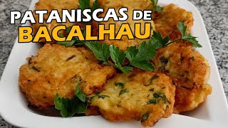 Pataniscas de Bacalhau  Receita Tradicional Portuguesa pataniscas bacalhau [upl. by Norling843]