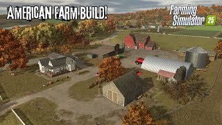 Building an American Farm Timelapse  Farming simulator 25 [upl. by Mulligan]