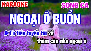 Karaoke Ngoại Ô Buồn Song Ca Nhạc Sống  Mai Thảo Organ [upl. by Jehiel]