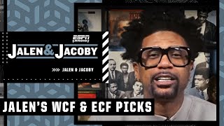 Jalen Roses picks are in for the Western amp Eastern Conference Finals ✅  Jalen amp Jacoby [upl. by Marcelline]