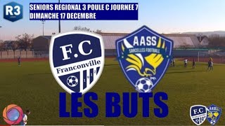 DIMANCHE 17 DECEMBRE SENIORS R3 FC FRANCONILLE  AAS SARCELLES LES BUTS [upl. by Egdamlat]