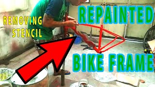 REPAINTED BICYCLE FRAME MTB  by Sir RODAR RODRIGUEZ [upl. by Ydassac]