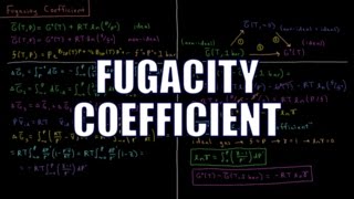 Chemical Thermodynamics 610  Fugacity Coefficient [upl. by Gilligan]