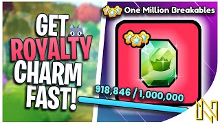 How to Complete One Million Breakables And Get Royalty Charm FAST And FREE in Pet Simulator 99 [upl. by Allenrac]