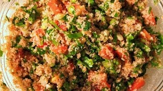 How to make a delicious and healthy tabbouleh salad tabouli tabouleh تبولة [upl. by Chrystel]