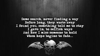 Avenged Sevenfold  Dear God Lyrics on screen Full HD [upl. by Relyuc]