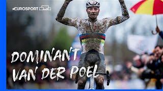 Mathieu van der Poel CRUSHES Wout Van Aert and other rivals in GP Sven Nys 🔥  Eurosport Highlights [upl. by Aicinet578]