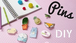 DIY Tumblr PINS using a GLUE GUN  The Easiest Way  Owlipop [upl. by Ahsahtan]