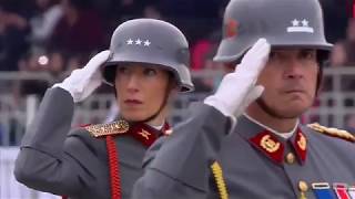 CHILES 2018 Military Parade quotWehrmacht Parade Prussian Stylequot [upl. by Ahsinyd]