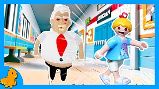 NEUER VERRÜCKTER LEHRER in der SCHULE😵🤨 Entkommt Hannah😄 Obby  Playmobil Familie Vogel Roblox [upl. by Eramal]