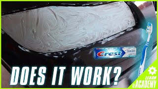 USING TOOTHPASTE TO RESTORE HEADLIGHTS BMW E90 [upl. by Adnuahs]