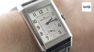 JaegerLeCoultre Reverso Classic Duoface Q38484AF Luxury Watch Review [upl. by Gothar586]