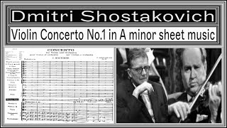 Shostakovich  Violín concerto no 1 complete score HD [upl. by Otanutrof778]