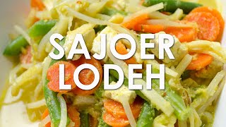 Sajoer Lodeh Recept  heerlijk Indisch gerecht  Indische groente gerechten  De Indische keuken [upl. by Schuman]