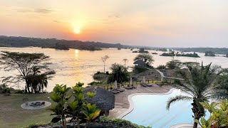 This isn’t the Maldives but Luxury Chobe Lodge in Uganda 🇺🇬 Murchison Falls [upl. by Kirbie]