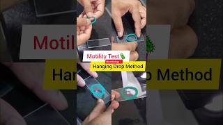 Motility Test 🦠  Hanging Drop Method  MBBS 2nd year practical shorts microbiology bacteria [upl. by Newob591]