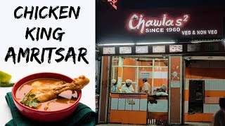 Famous Chawla Chicken Amritsar  Punjabi Food Vlog  Chawlas Cream Chicken [upl. by Ailak]