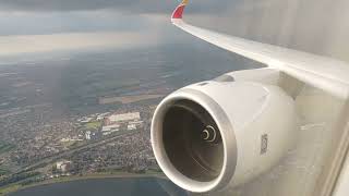 Iberia A350 first class Heathrow  Madrid Takeoff spool up [upl. by Cherie]