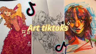 ART TIKTOK✏️ COMPILATION NO OUTROS  Read desc [upl. by Anahir]