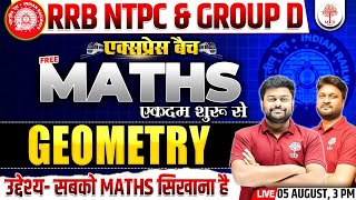 NTPC MATHS CLASSES 2024  NTPC MATHS  GROUP D MATHS  NTPC GROUP D MATHS GEOMETRY  NTPC MATH 2024 [upl. by Suoivart]