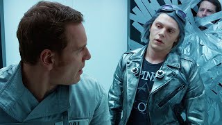 Quicksilver Rescues Magneto From The Prison Scene  XMen Days of Future Past 2014 Movie Clip HD [upl. by Naples]