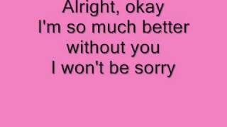 Ashley Tisdale its alright its okay Lyrics [upl. by Birck375]