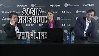 chess GM Grischuk Thug Life Compilation [upl. by Anaert764]