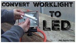 How to Convert an Old Worklight into an LED Worklight [upl. by Ayota]