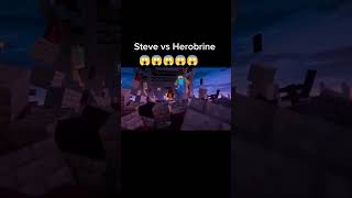 Herobrine vs Steve Minecraft minecraft herobine minecraft movies [upl. by Copp128]