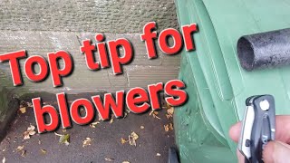 Gardening QUICK TIPFor your blower [upl. by Alemap]