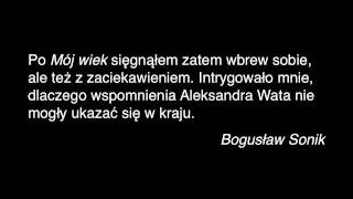 Aleksander Wat  Mój wiek Pamiętnik mówiony [upl. by Sorips]