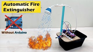 Automatic Fire Extinguisher Without Arduino Inspire Award Project  Flame Sensor Projects [upl. by Alleinnad]