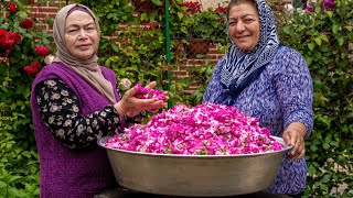 How to make Rose Jam Rose Compote Rose Water and Rose Tea [upl. by Eyahc]