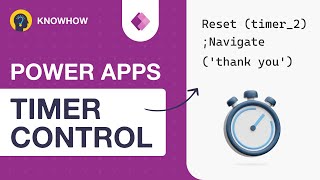 PowerApps Timer Control for Screen Transitions [upl. by Lener93]