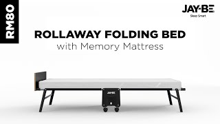 JayBe RM80 Rollaway Folding Bed with Memory Mattress [upl. by Dylana282]