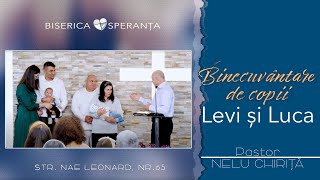 Binecuvântare de copii  Levi și Luca  BSG  27102024 [upl. by Rehtaeh]