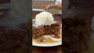 Caramel Apple Sticky Pudding Cake Recipe  Easy Fall Dessert cake recipe falldesserts [upl. by Anairda]