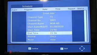 how to set recording the scheduled program by TV converter box [upl. by Sivahc]