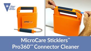 MicroCare Sticklers™ Pro 360°™ Fiber Optic Connector Cleaner  Available from Fiber Optic Center [upl. by Aeneas266]