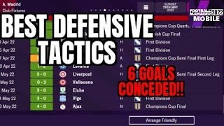 FM22 MOBILE BEST DEFENSIVE TACTICS [upl. by Seidule]