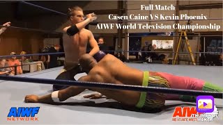 Full Title Match Casen Caine VS Kevin Phoenix for the AIWF TV Title AIWF MidAtlantic 31624 [upl. by Asserat499]