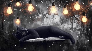 Relaxing Deep Sleep Piano Music for Restful Nights 🌙 Tranquil Cat and Stars Scene for Better Sleep [upl. by Madlen]