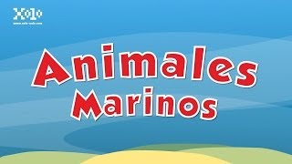 Animales marinos para niños en español  Videos Aprende [upl. by Ahtreb]