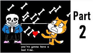 Make an Undertale Battle in Scratch PART 2 Bones [upl. by Andrade]