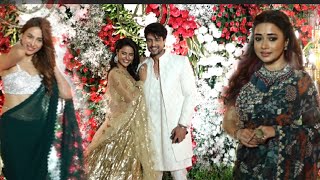 Ankit Guptapriyanka chahar choudhary Mahira Sharma amp Debolina attend Aarti Singh wedding [upl. by Repohtsirhc298]