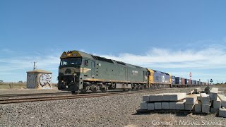 7902V Pacific National Mildura Container Train At Gheringhap 11102023  PoathTV Railways [upl. by Genet]