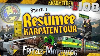 Resümee Karpatentour ✫ StickerGewinner Auflösung ✫ Verirrt im Schnee ◙ MV108 [upl. by Sutsugua417]